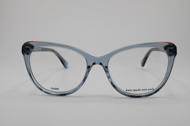 NEW KATE SPADE NEW YORK CHANTELLE PJP CLEAR BLUE PINK AUTHENTIC