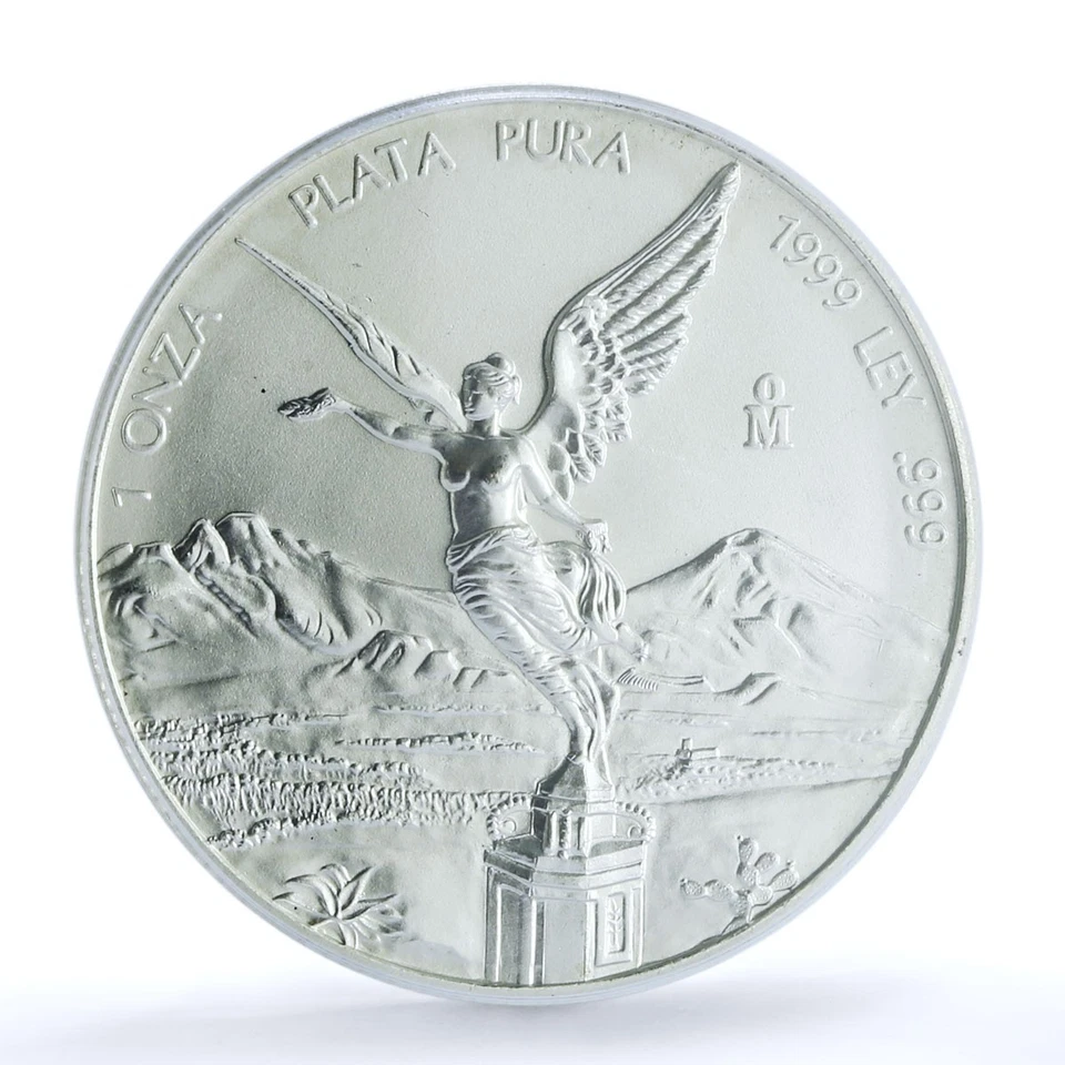 Mexico 1 onza Libertad Angel of Independence KM-613 MS 67 PCGS silver coin 1999 - Image 3 of 4