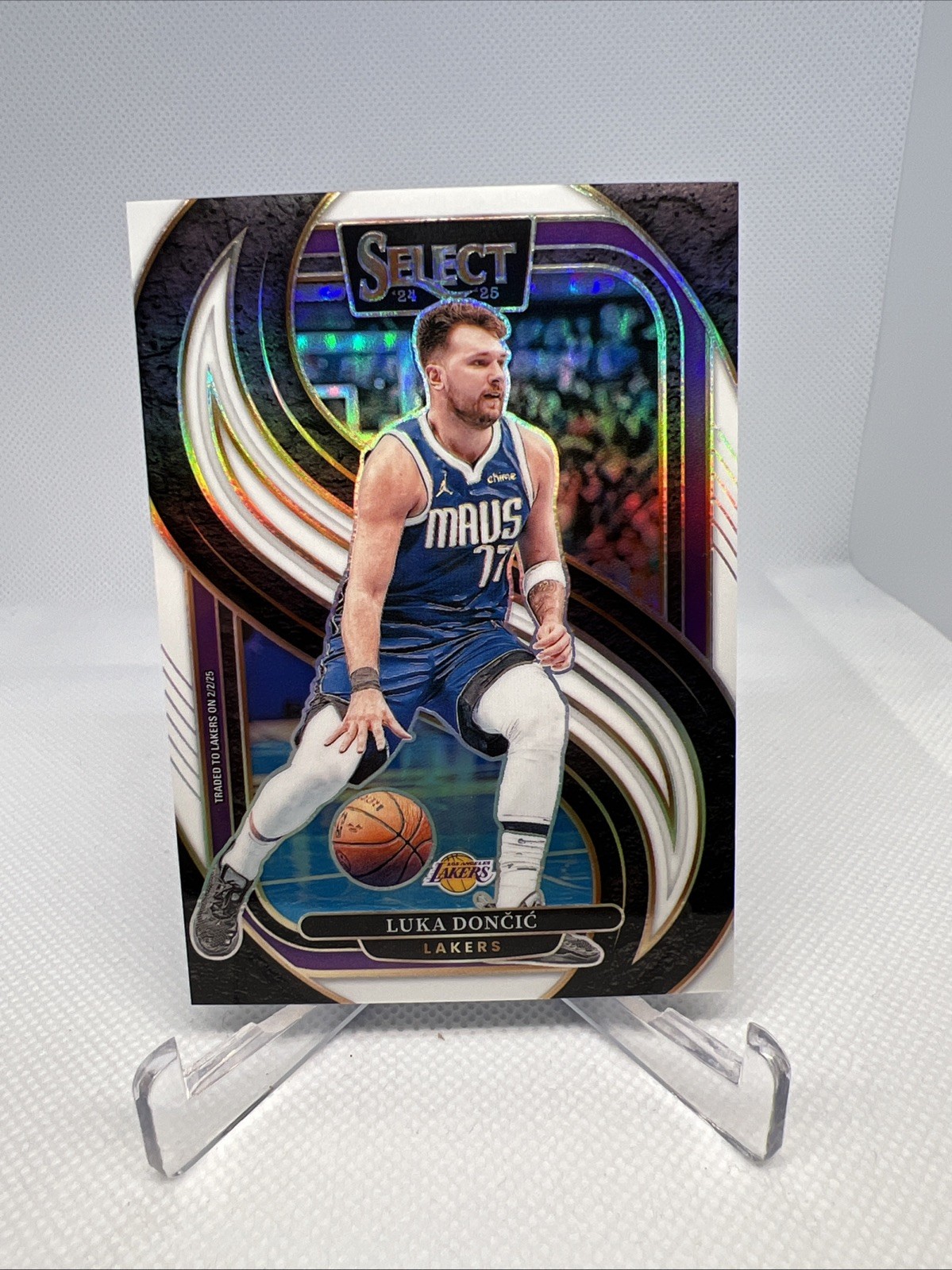 Luka Doncic 2024-25 Panini Select Premier Level White Prizm /149 #141