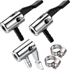 1/4"lock on air chuck,mini compressor portable tire Barb Type, Silver 