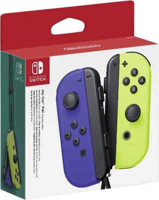 Nintendo Switch Joy-Con 2er Set Blau/Neon-Gelb Steuerpad Gamepad Kabell. B Ware