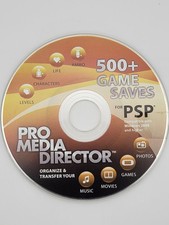 Sony PSP 500 Game Saves Disc 2 In 1 Pro Media Director For PSP