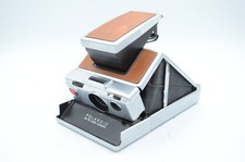 Polaroid SX-70 Land Camera, Chrome/Tan For Parts and Repair