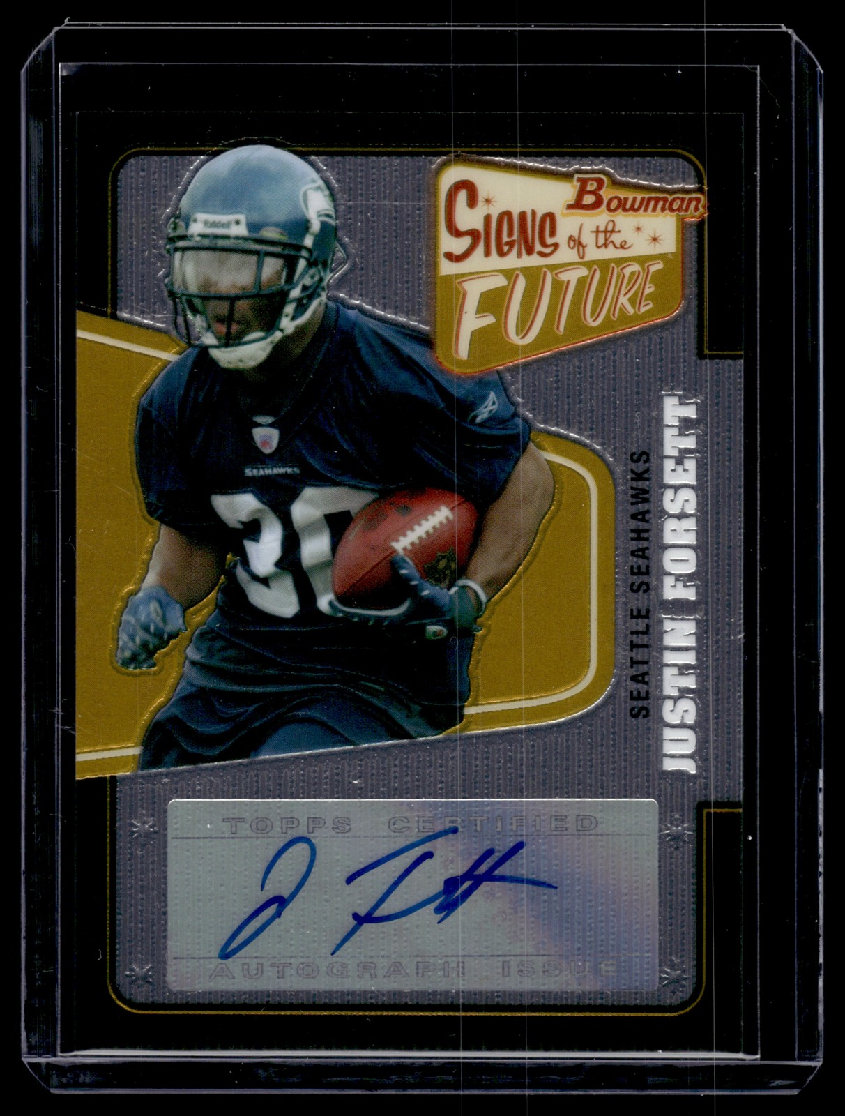 Justin Forsett Bowman Signs of the Future #SFJFO Base