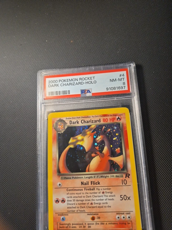 2000 Team Rocket  Holo Dark Charizard #4 PSA 8 NM-MINT Pokemon   🔥🔥🔥 - Image 3 of 4