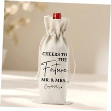 Wedding Wine Bag Engagement Gifts for New Couples, Bridal Cheers to the Future