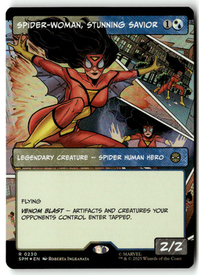 Magic the Gathering Marvel's Spider Man 0230 Spider-Woman, Stunning Savior Foil