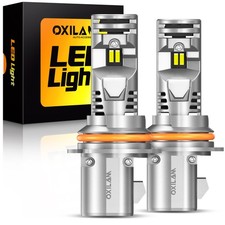 Oxilam Canbus 9007 Hb5 Led Headlight High Low Beam Bulbs 16000lm 6500k Pack Of 2