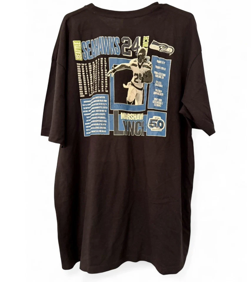 Camiseta Mitchell & Ness Seattle Seahawks Marshawn Lynch Legends talla 2XL $50 precio de venta sugerido por el fabricante Foto 2 de 4