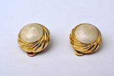 Wunderschöne alte vergoldete Ohrclips - ungetragen - Vintage - 70er/80er