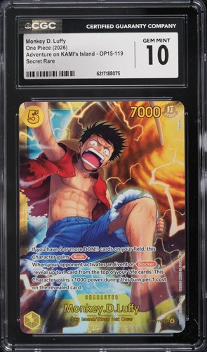 Monkey.D.Luffy graded CGC 10 for sale on eBay