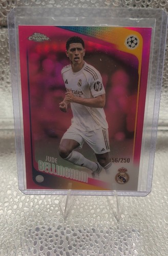 2025 Topps Chrome Uefa Club Competitions Jude Bellingham #64 Pink Refractor /250