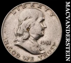 1951 Silver Franklin Half Dollar-Scarce Better Date No Reserve #i2680