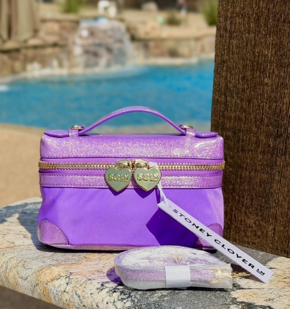 STONEY CLOVER LANE Top Handle Micro Crossbody Bag ACAI Purple