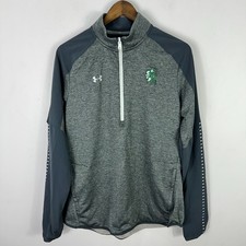 Under Armour ColdGear Quarter Zip Womens XL Gray Athletic Pullover Training Top