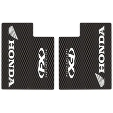 Factory Effex Honda Carbon Upper Fork Shield Stickers White 06-38320