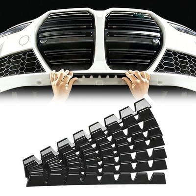 8X For Mazda Front Bumper Scrape Skid Plate Protection Guard Anti-Scratch Black