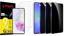 3-Pack Privacy / Clear Tempered Glass Screen Protector For Samsung Galaxy A36 5G