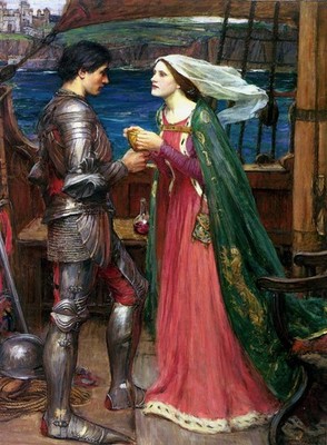 John_william_waterhouse_tristan_and_isolde_with_the_potion A1-A4 Poster Art Pain