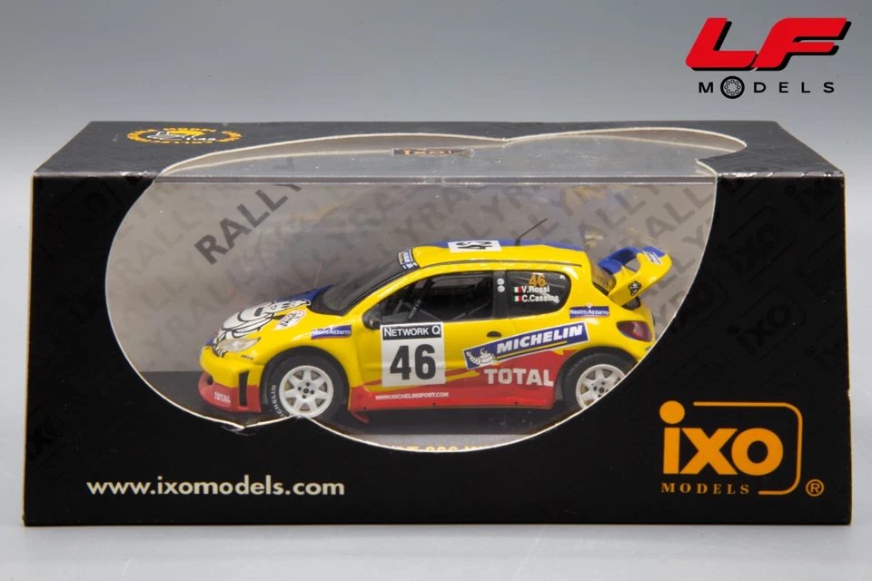 1:43 Peugeot 206 WRC #46 V.Rossi Great Britain 2002 - IXO - Immagine 3 di 3