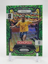 2026 Panini Prizm Monopoly FIFA Pele Four Corners Green Wave Prizm Card #16
