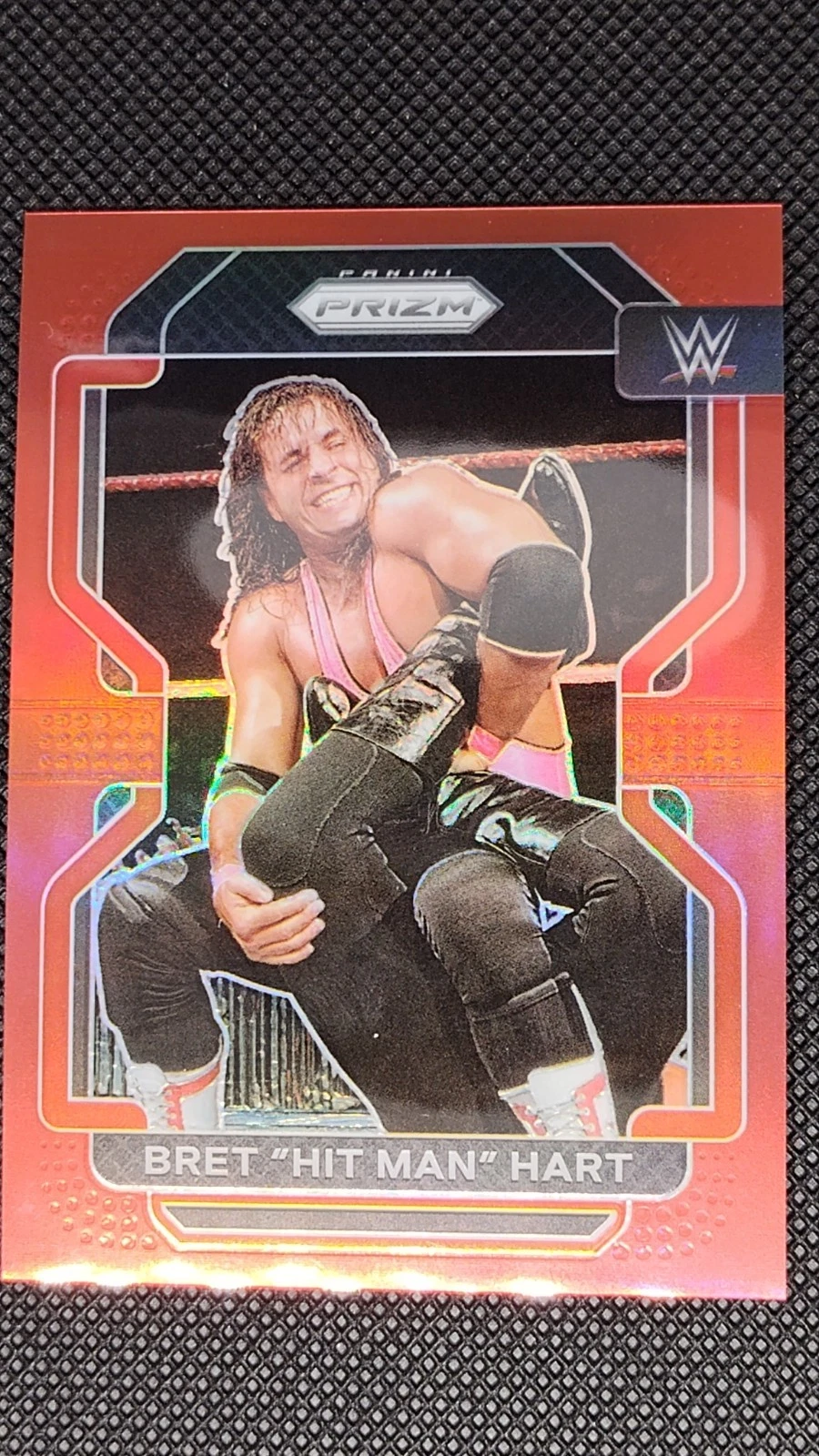 2022 Panini Prizm WWE - Bret Hart #198 Red Prizm /299