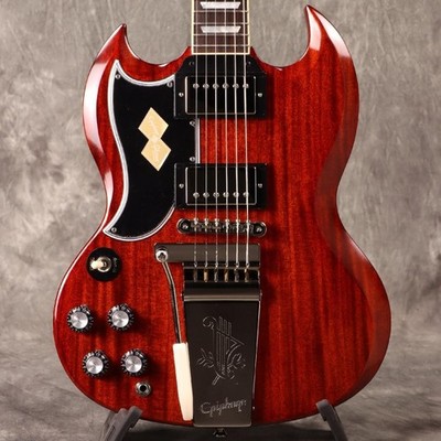 Epiphone 1964 SG Standard Maestro Vibrola Linkshänder Cherry Red Gitarre LH