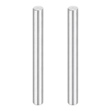 2Pcs 3/16"x2" Metal Dowel Pins, 304 Stainless Steel Locating Pin, Silver