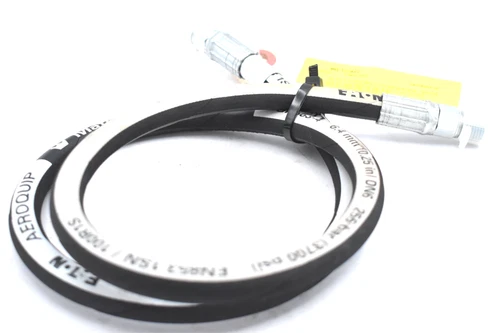 EATON EN853 1SN HYDRAULIC HOSE: 3,700 PSI 1/4" ID, 31/64" OD, BLACK