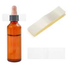 Shrink Bands 5.5 x 1.4 Inch, Clear 300 Pcs Perforated Shrink Wrap for Bottles