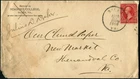 1900 Postal Stationery Cover Salem VA to New Market VA Roanoke College Pres Dreh