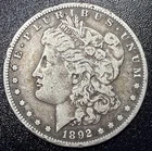 1892-S Morgan Silver Dollar Nice $1 VF Details Tough Date San Francisco Mint