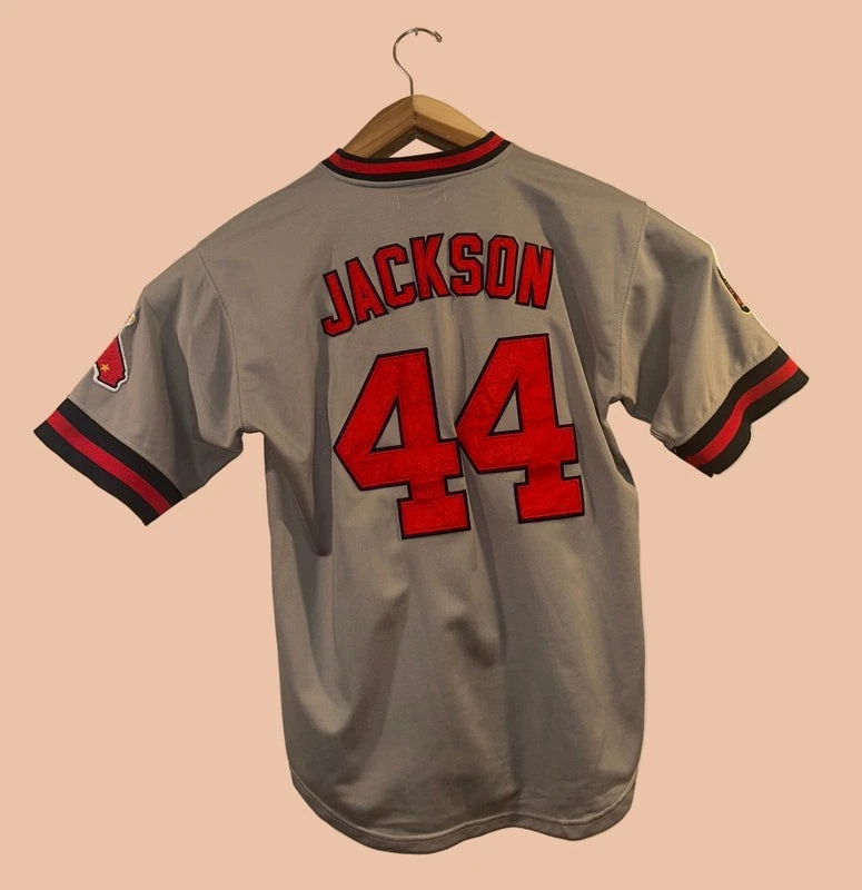 Reggie Jackson 1985 Angels Jersey Mitchell & Ness Cooperstown Gray NWOT 2XL - Image 2 of 4