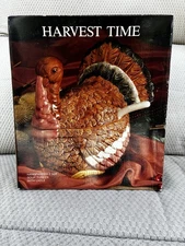 Harvest Time Vintage Turkey 1 Quart Gravy Bowl/Tureen