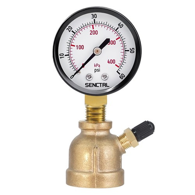 #ad #ad SENCTRL 0 60 Psi Gas Pressure Test Gauge 2quot; Dial Size 3 4quot; FNPT $24.78