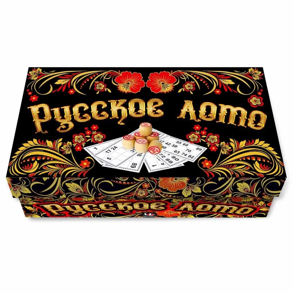 Russisches Lotto Loto Bingo Familienspiel Русское лото Tischspiel Brettspiel