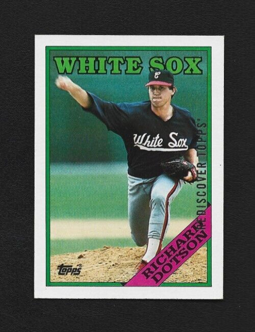 2017 Topps Rediscovery Topps Richard Dotson 1988 Silver Foil Chicago White Sox