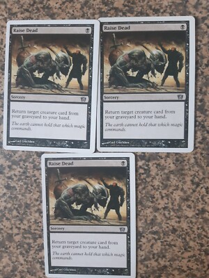 MTG 3 x Raise Dead - MTG Core Set 8. Auflage