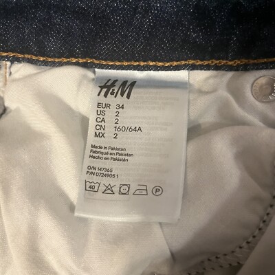 その他 n H&M Women's &DENIM Girlfriend Fit Coupe Blue Jeans Dark Wash | eBay