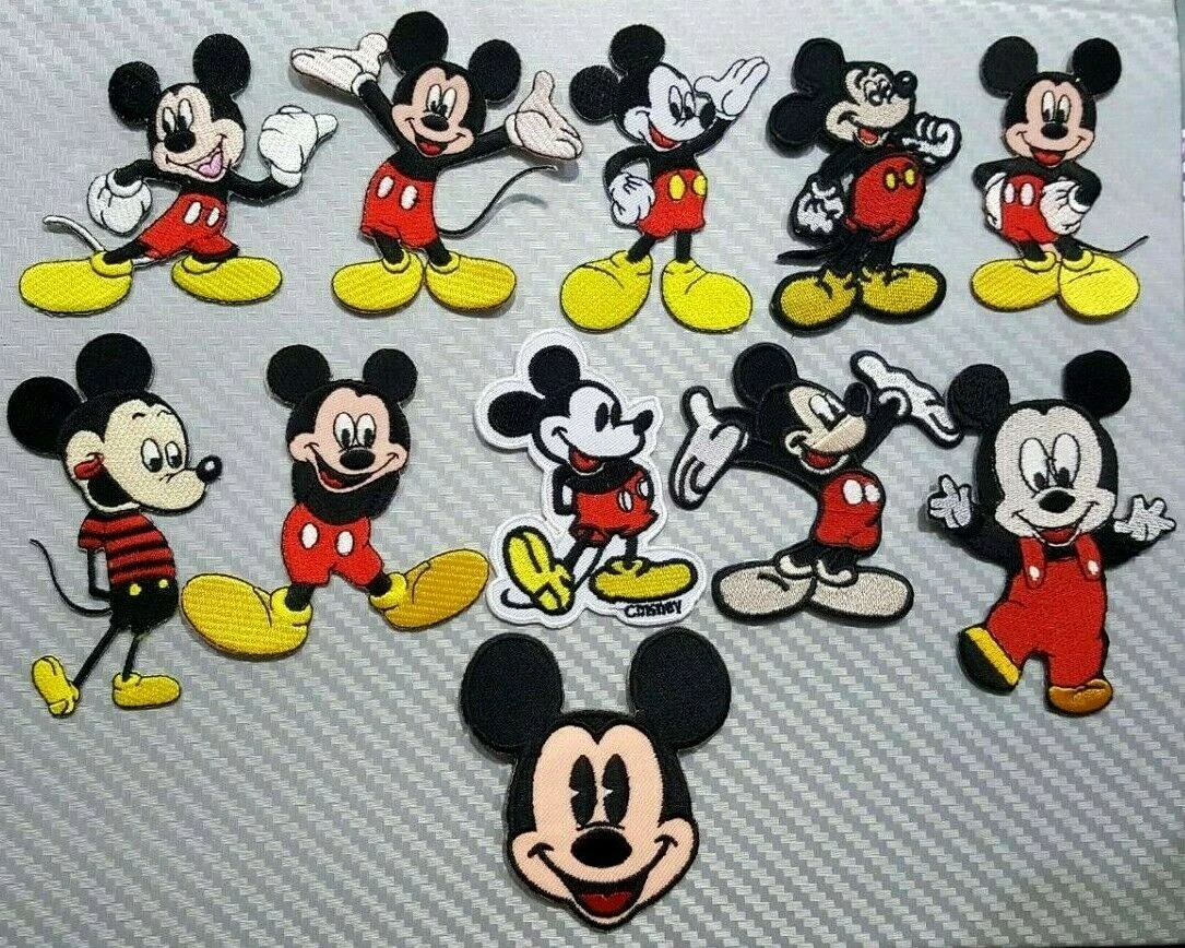 Retro Mickey Mouse Patch Classic Disney Fan Cartoon Character Iron