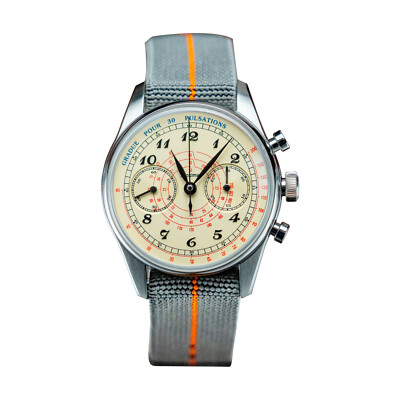PROXIMA Men Chronograph Watch 39mm Manual Winding Mechanical ST1902 Pulsations