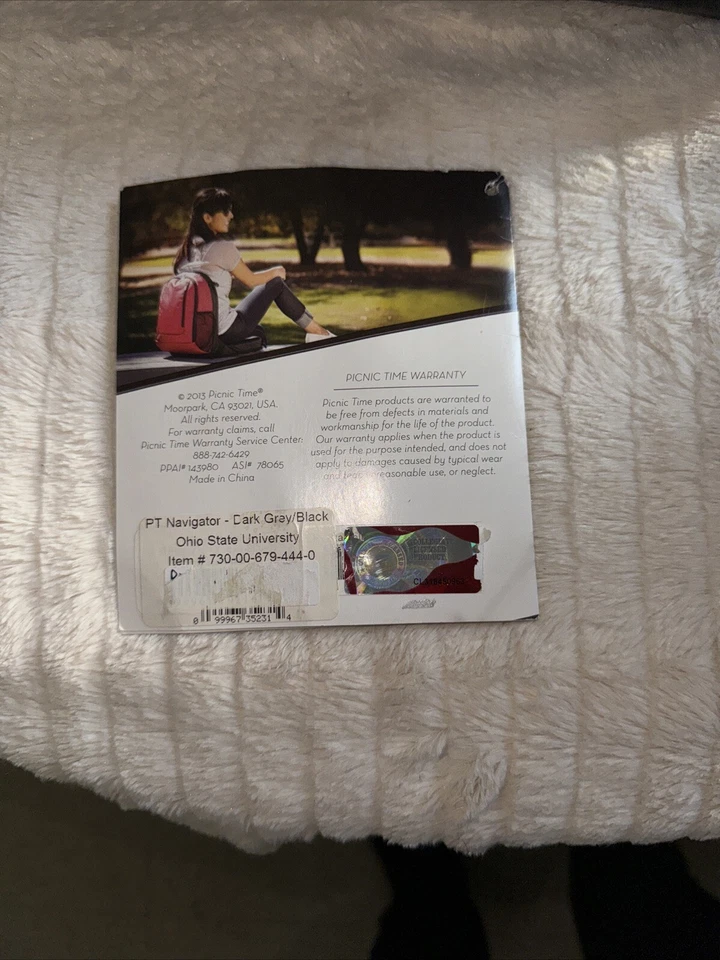 Mochila/silla plegable Ohio State Picnic Time Foto 4 de 4