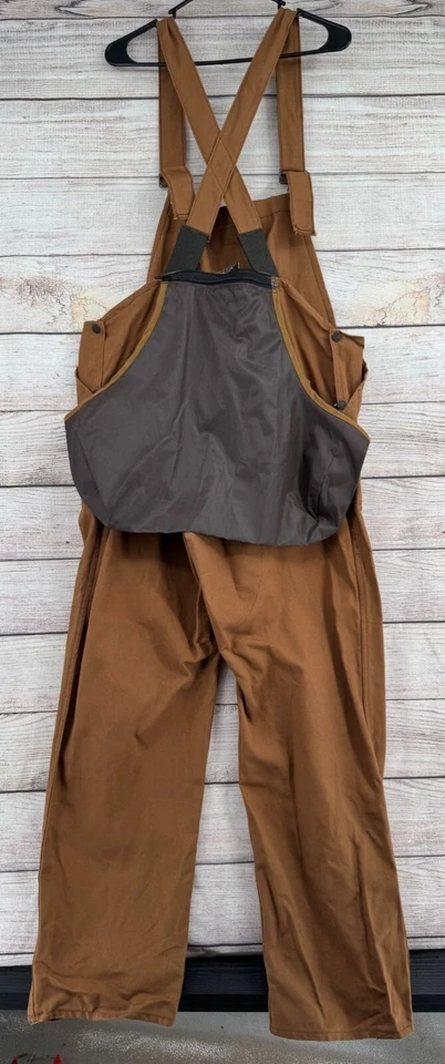 Red Head Hunting Bib Overalls Men's Size Large Brown - Image 2 of 4