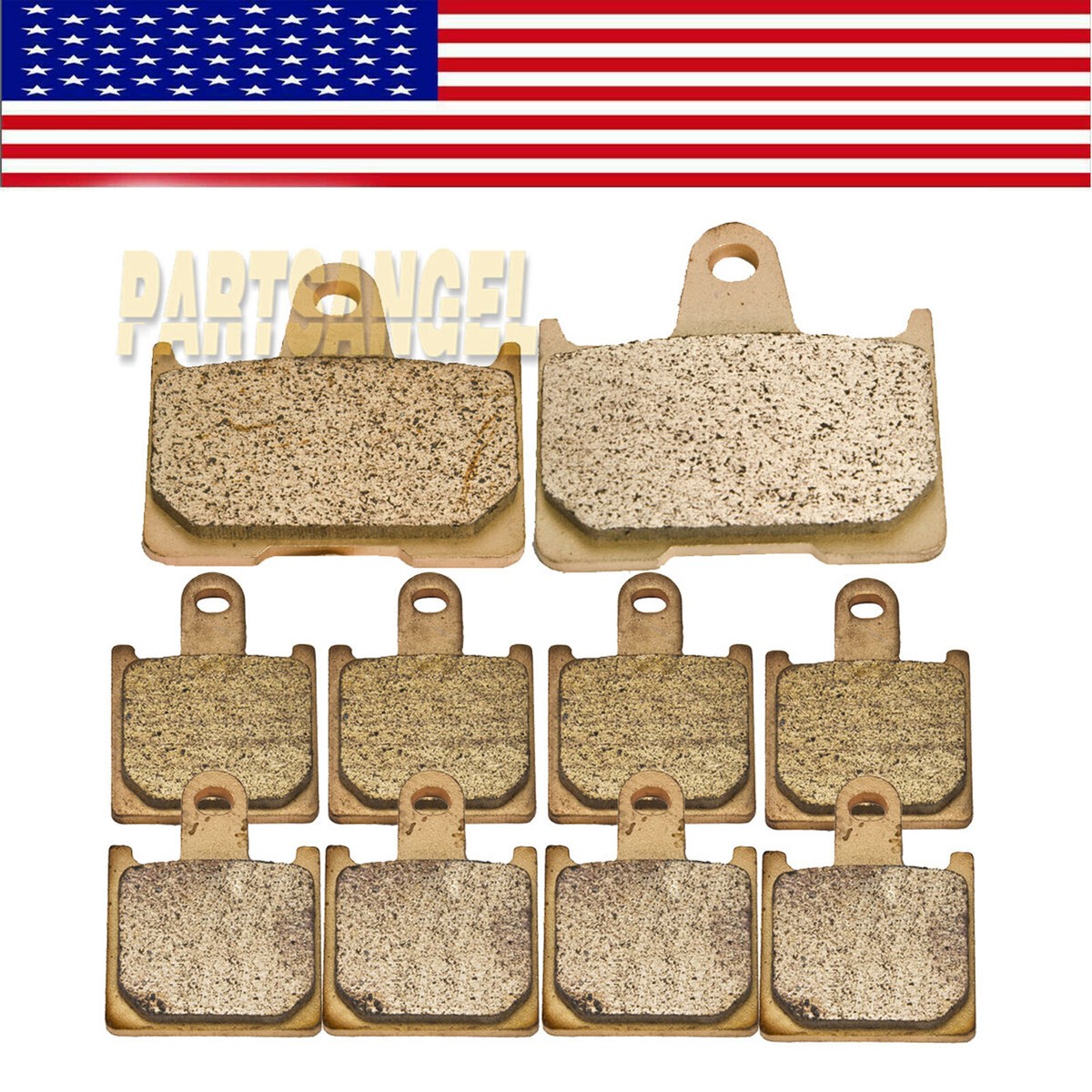 F+R Sintered Brake Pads For Kawasaki ZX14 Ninja ZX-14 ZX1400