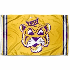 LSU TIGERS 3'X5' FLAG BANNER ***100% FULL COLOR ON BOTH SIDES OF FLAG***