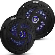 Marine Waterproof Speakers 6.5  - Low Profile Slim Style Wakeboard Tower and Wea