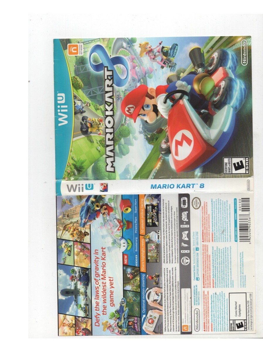 Mario Kart 8 Nintendo Wii-U ARTWORK ONLY Authentic NO TRACKING | eBay
