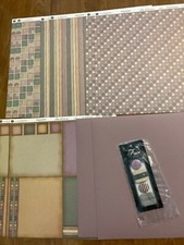 Club Scrap October 2005- scrapbook kit- All My Memories- purple green, flair