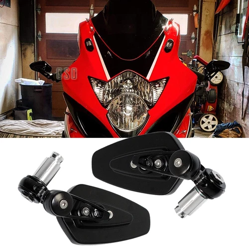 Motorcycle 7/8" 22mm Handle Bar End Mirrors For Suzuki GSXR 1000 750 600 250 US