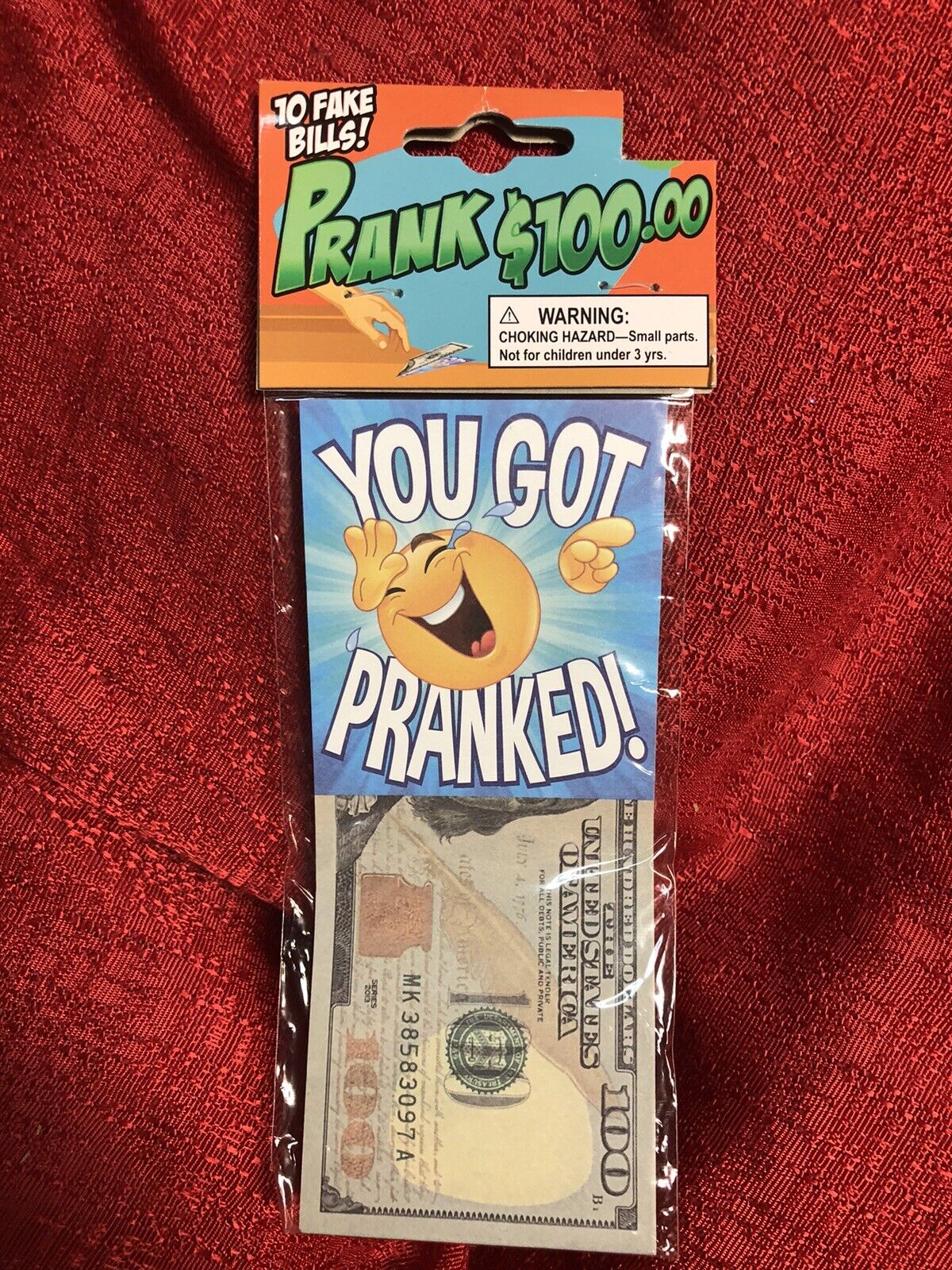 Prank Funny $100 Gag, One Hundred Dollar Bill Joke Office Prank